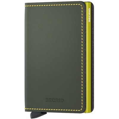 Secrid Slimwallet Matte Green & Lime zelené – Sleviste.cz