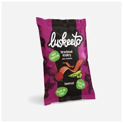 Luskeeto Luštěninové krekry s červenou řepou 40 g – Hledejceny.cz
