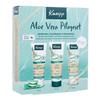 Kneipp Aloe Vera : sprchový gel Aloe Vera 75 ml + krém na ruce Aloe Vera 75 ml + tělové mléko Aloe Vera 75 ml