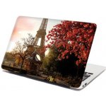 Sablio Samolepka na notebook Eiffelova věž a červený strom - 29x20 cm – Zboží Živě