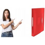 Esselte Aktovka s držadlem a 6 přihrádkami, Vivida červená, A4, plast – Zboží Mobilmania