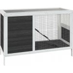 vidaXL Králíkárna šedá 103 x 44 x 69,5 cm masivní borové dřevo – Zboží Dáma