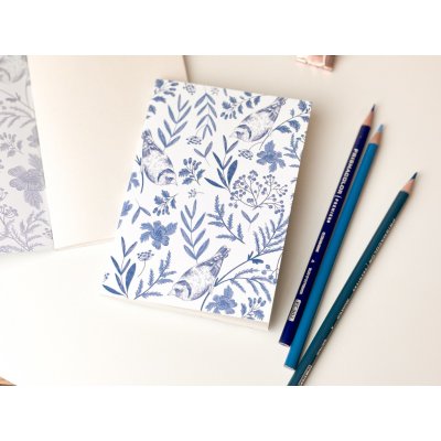 ePiPí Sešit A6 Jaro v modré Čtverečkovaný – Zboží Dáma