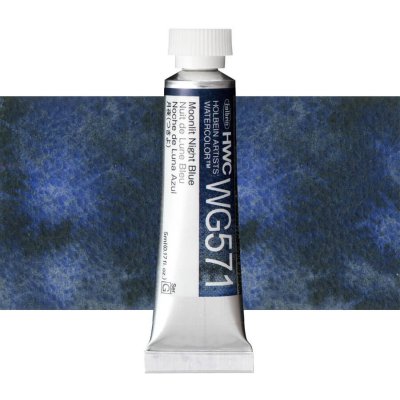 Holbein Granulating akvarelová barva 5 ml Moonlit Night Blue – Hledejceny.cz