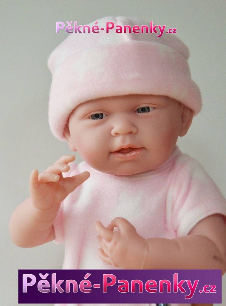 Berenguer Realistické miminko holčička s hvězdičkovým kompletem 38 cm