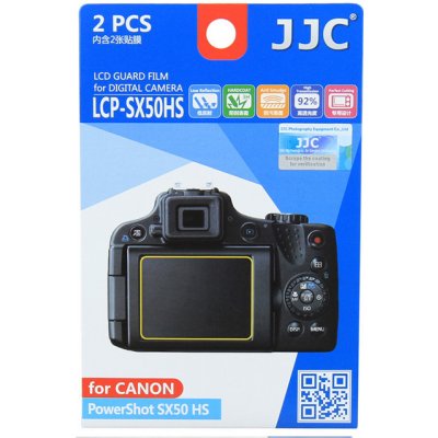 JJC LCP-SX50HS ochranná fólie LCD pro CANON PowerShot SX50HS – Hledejceny.cz