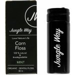 Jungle Way Zubní nit z kukuřičného vlákna s černým skleněným pouzdrem 30 m – Zboží Dáma