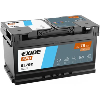 Exide Start-Stop EFB 12V 75Ah 730A EL752 – Zbozi.Blesk.cz