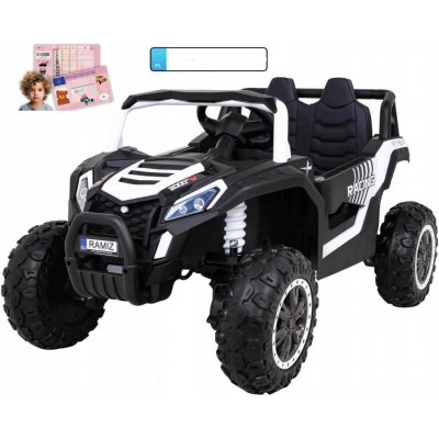 Buggy UTV 2000M závodní auto na baterie + MP3 zvuky světla + dálkové ovládání + pomalý start bílá – Zboží Dáma