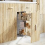 vidaXL 3patrový výsuvný kuchyňský drátěný koš stříbrný 47 x 25 x 56 cm - 11461.50969 – Sleviste.cz