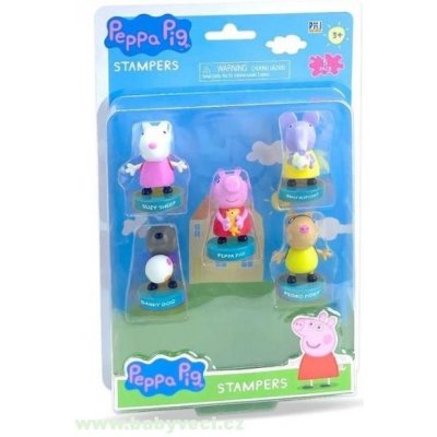 Peppa pig figurky s razítky sada sada 5 figurek