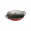 Staub wok se skleněnou poklicí 37cm