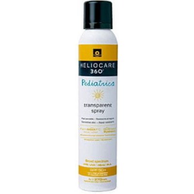 Heliocare® Transparentní sprej na opalování pro děti 360° SPF 50+ (Pediatrics Transparent Spray) 200 ml