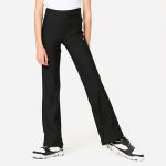 Decathlon Dívčí legíny na fitness zvonové s vysokým pasem – Hledejceny.cz