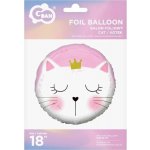 GoDan Balonek fóliový Kočka s korunkou 45 cm – Hledejceny.cz