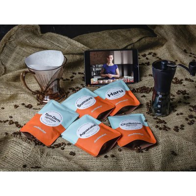 Online kurz přípravy kávy s pražírnou DOUBLESHOT 5 druhů špičkové kávy sada na přípravu kávy kvalitní mlýnek – Hledejceny.cz