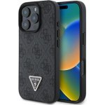 Guess PU 4G Strass Triangle Metal Logo pro iPhone 16 Pro Max Black – Zboží Mobilmania