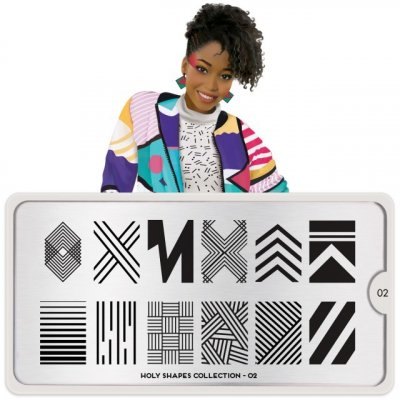 Image destička MoYou Holy Shapes 02 – Zboží Dáma