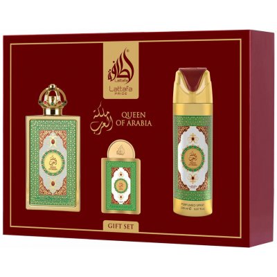 Lattafa Pride Queen Of Arabia EDP 100 ml + EDP 20 ml + deospray 200 ml W – Sleviste.cz