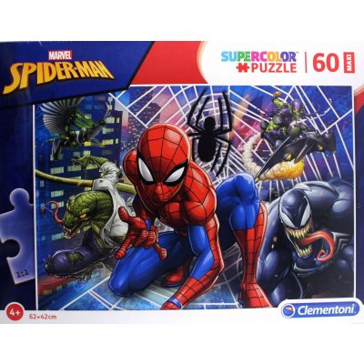 Clementoni Supercolor Spiderman 60 dílků – Zboží Mobilmania