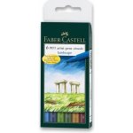 Faber-Castell 6710 Pitt Artist Pen Brush přírodní odstíny 6 ks – Zboží Mobilmania