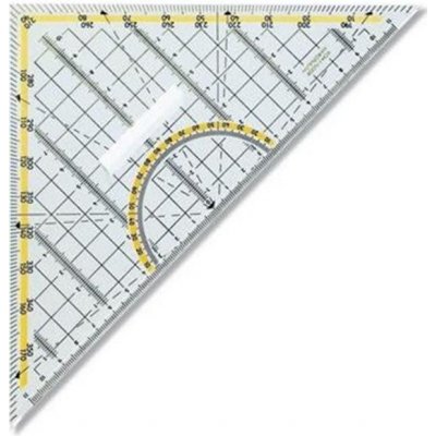 Koh-i-Noor V070304400000 trojúhelník plastový 45/177 s plastovým držadlem průhledný – Sleviste.cz