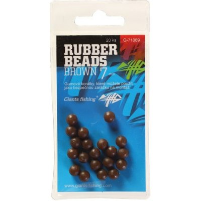 Giants Fishing Gumové Kuličky Rubber Beads Transparent Brown 5mm – Hledejceny.cz