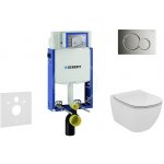 Geberit Kombifix WC Ideal Standard Tesi + Tlačítko Sigma01 chrom + Sedátko 110.302.00.5 NF2 – Sleviste.cz