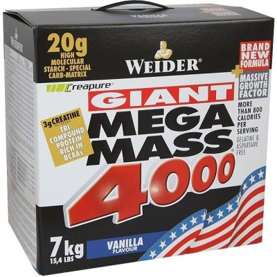 WEIDER Mega Mass 4000 7000 g – Zboží Mobilmania