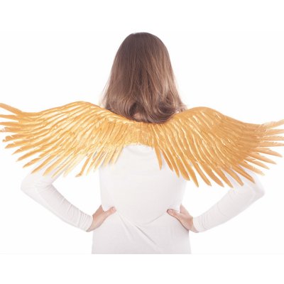 Křídla andělská zlatá velká pro