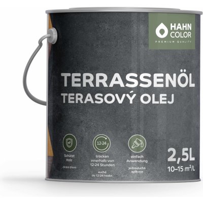 Hahn Color Terasový olej 2,5 l Modřín – Sleviste.cz