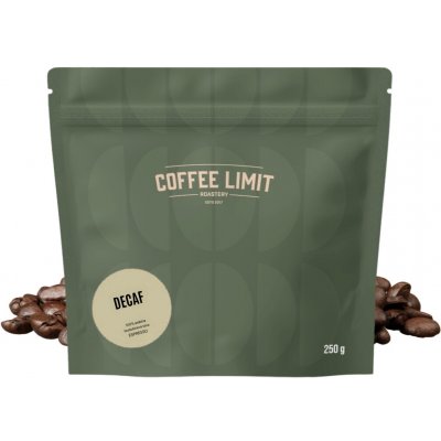 COFFEE LIMIT Decaf Bezkofeinova zrnková 250 g – Hledejceny.cz