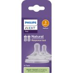 Philips Avent savička Natural Response 3 pomalý průtok 2 ks transparentní – Zboží Mobilmania