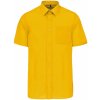 Pánská Košile Eso pánská košile s dlouhým rukávem žlutá