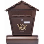 J.A.D. Tools ST 101 Poštovní schránka se špičatou stříškou, bronz – HobbyKompas.cz