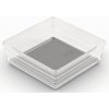 Úložný box KIS Sistemo 6 Organizér 15 x 15 x 5 cm transparentní šedá 10015-A94