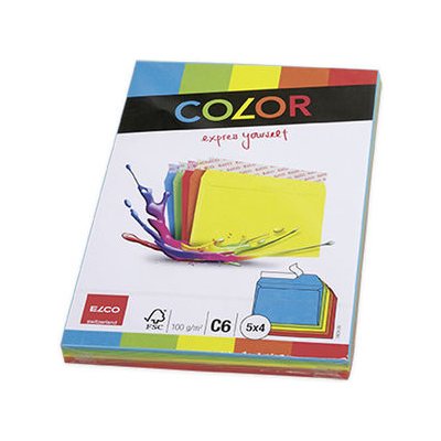 Obálky ELCO Color C6 20 ks mix barev – Zboží Živě