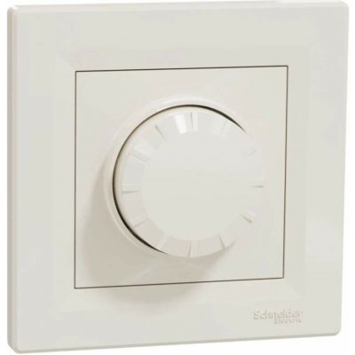 Asfora - Univerzální otočný LED stmívač, řazení 6, 230V, 370W, vícevodičový, krémová, EPH6800123 – Sleviste.cz