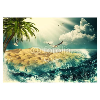 WEBLUX 53121953 Samolepka fólie Beauty Ocean Krása oceán krása přírodní pozadí pro váš design rozměry 145 x 100 cm – Zboží Mobilmania