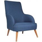 Atelier del Sofa Wing Chair Folly Island modrá