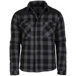 Mil-tec Lumber košile se zipem zateplená černá/šedá – Sleviste.cz