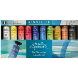 Sennelier La Petite Aquarelle Sada akvarelových barev v tubě 10x21ml