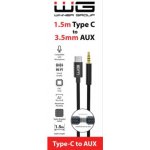 Winner 11653 USB-C/AUX 3,5MM JACK, 1,5m, černý – Zbozi.Blesk.cz