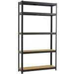 Fistar Regál 1800 x 1200 x 300 mm 5 polic černý – HobbyKompas.cz