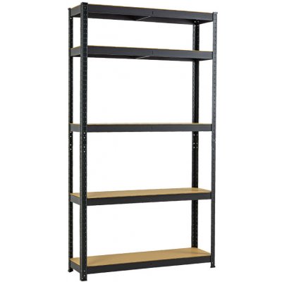 Fistar Regál 1800 x 1200 x 300 mm 5 polic černý – HobbyKompas.cz