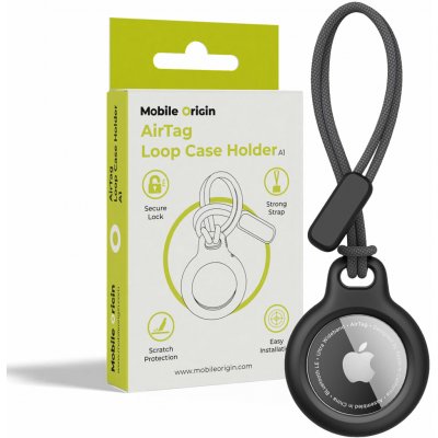 Mobile Origin Airtag Loop Case Holder A1 (MO-ALCH-BLK-A1) černé – Hledejceny.cz