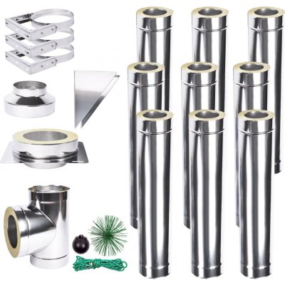Solid izolovaný komín Plus 1,0 130mm 9m – Zboží Dáma