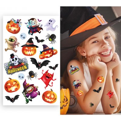 Fiestas Guirca Tetování Halloween barevné – Zboží Dáma