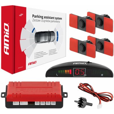 AMiO Sada parkovací asistent 4 senzory černá vnitřní 16,5mm – Sleviste.cz