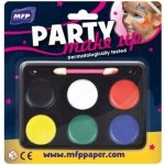 Teddies Barvy na obličej se štětečkem 6 barev na paletce na kartě 15,5x16cm – Zboží Dáma